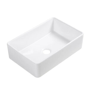 30” White Ceramic Farmhouse Sink