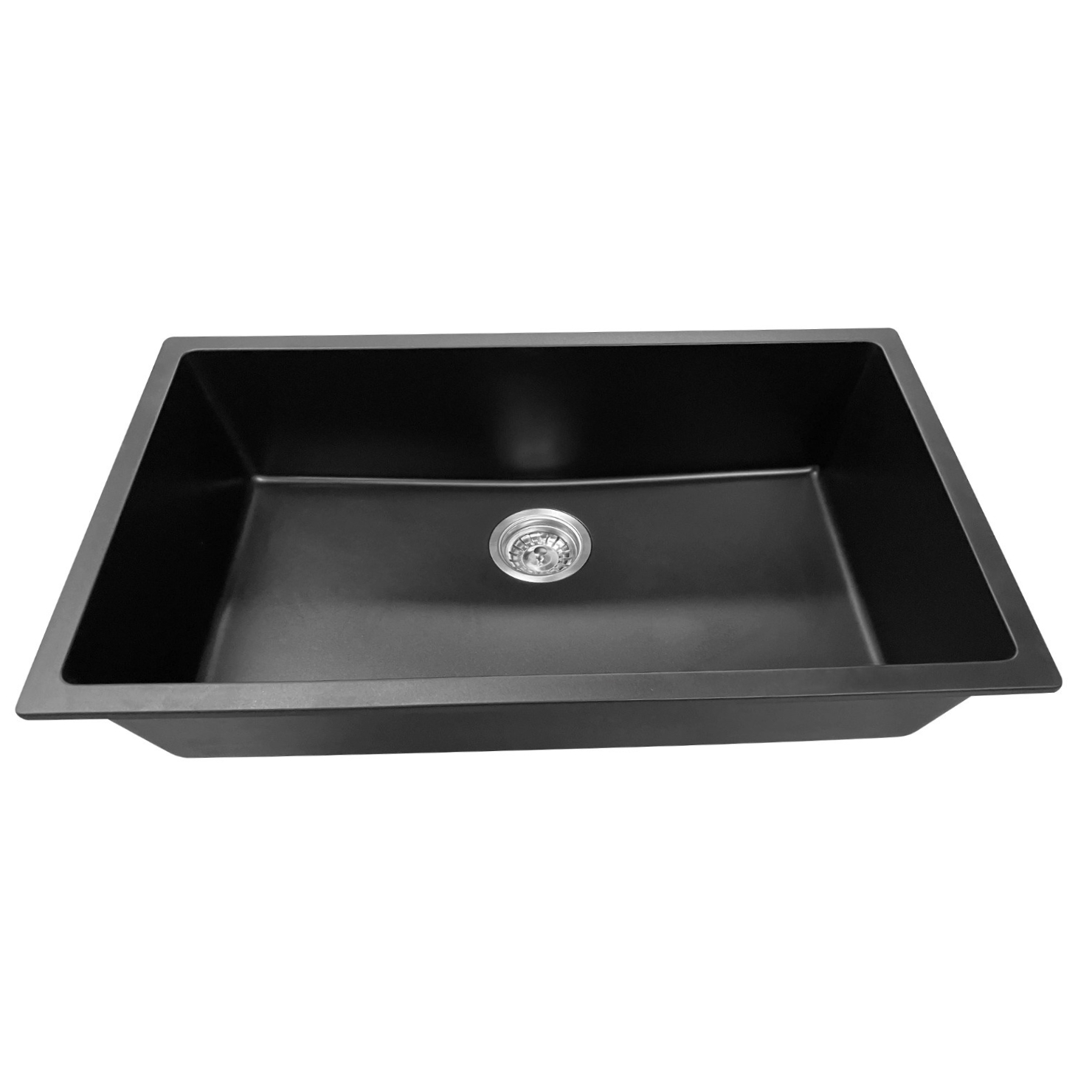 30” Black Quartz Modern Kitchen Sink - Cabinet City Utah